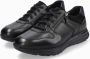 Mephisto Brayan Heren Sneaker Zwart Leer Brede Pasvorm - Thumbnail 1
