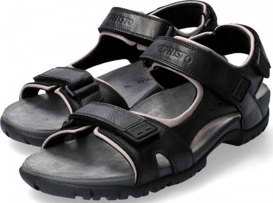 Mephisto Brice heren sandaal zwart