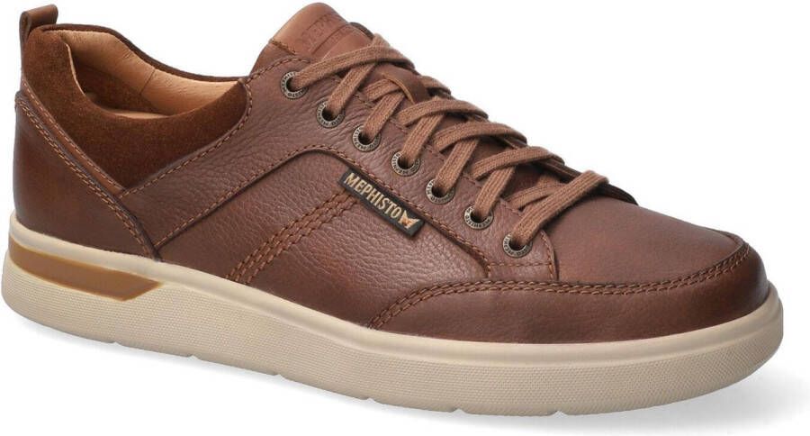 Mephisto OLIVIER NEVADA 1535 3658 6135 Cognacbruine heren leren sneakers - Foto 2