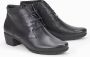 Mephisto Zwarte Enkellaars voor Dames Isabella Black Dames - Thumbnail 1