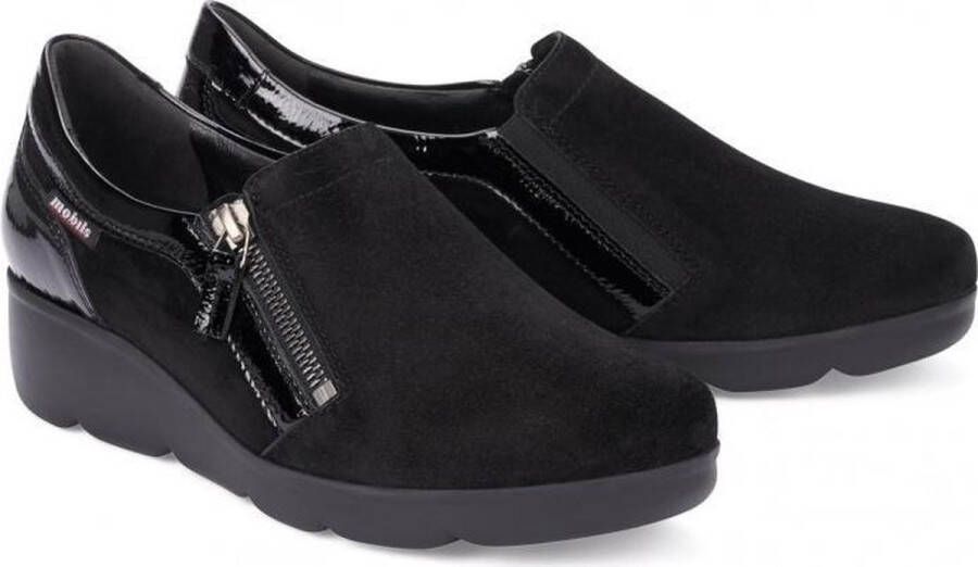 Mephisto Dames Instappers Zwart