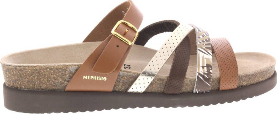 Mephisto Dames Slippers Huleda Camel Bruin