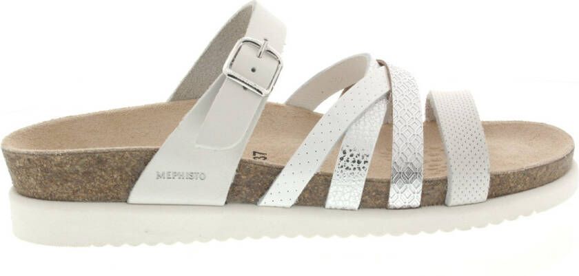 Mephisto Dames Slippers Huleda White Wit