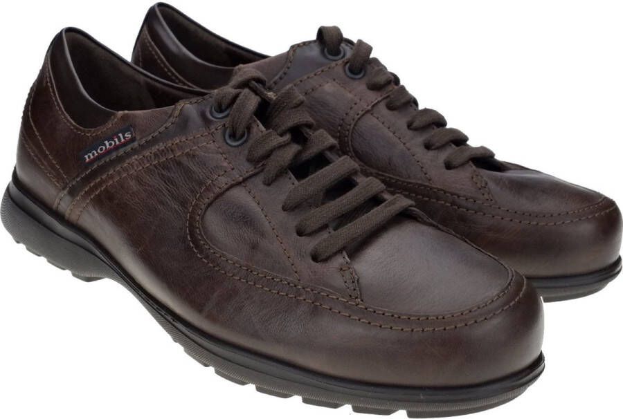 Mephisto Damian Donkerbruine Leren Schoenen Brown Heren