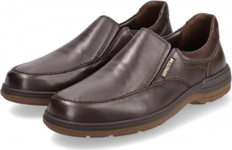 Mephisto Davy Donkerbruine Leren Mocassin voor Heren Brown Heren