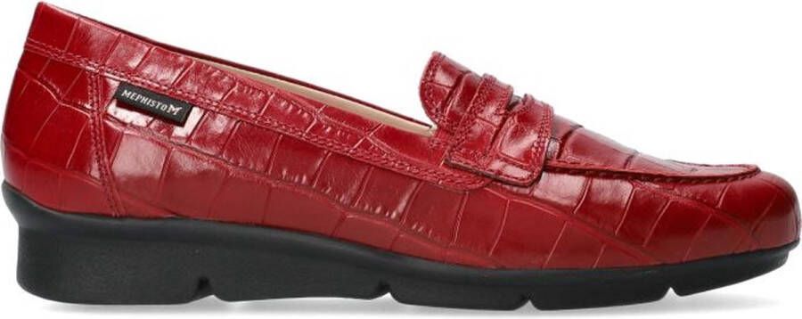 Mephisto Diva dames moccasin rood