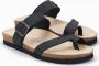 Mephisto DOUGLAS NATURE Heren Teenslipper Zwart - Thumbnail 1