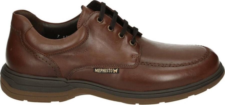Mephisto DOUK RIKO Volwassenen Heren sneakers Heren veterschoenVrije tijdsschoenen Cognac