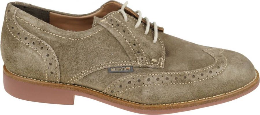 Mephisto Donker Taupe Suède Veterschoen - Foto 3