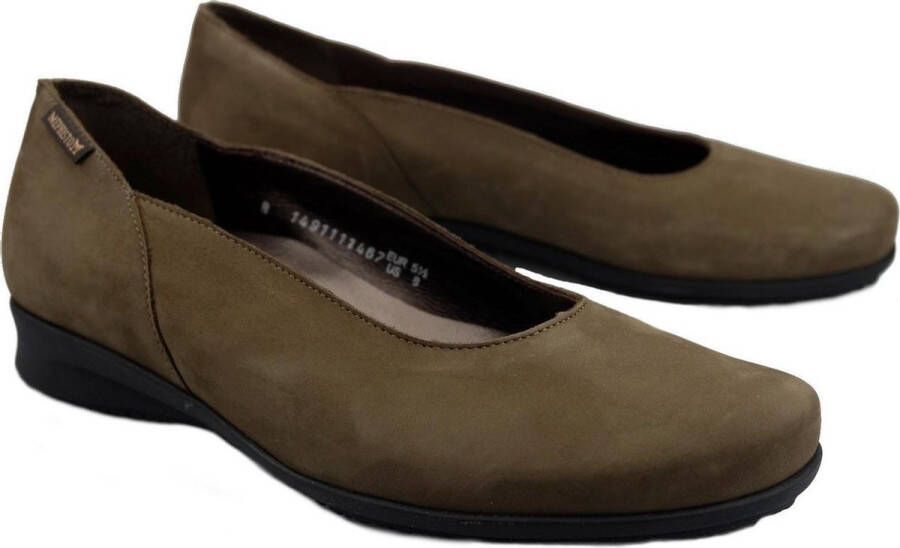 Mephisto Dames Instappers Taupe Nubuck Beige Dames