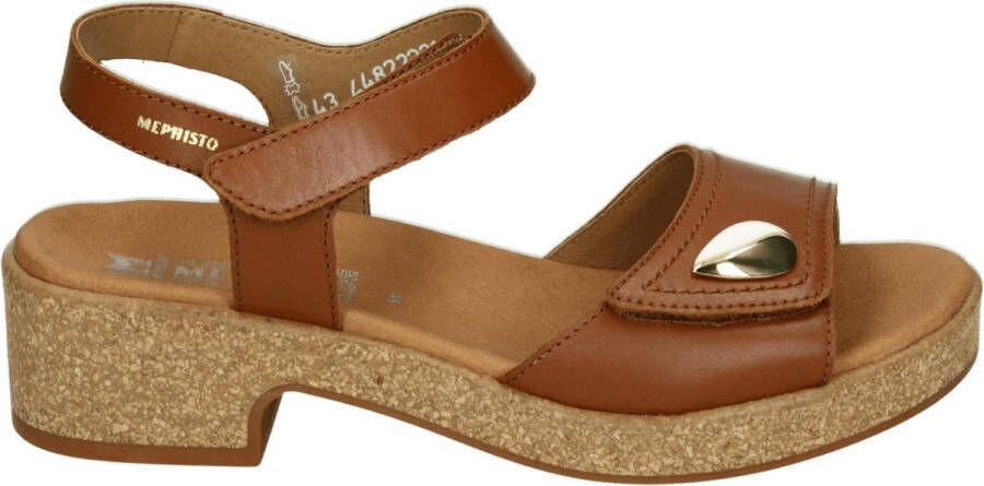 Mephisto FRANKA~SILK~~~~~~~~~~~~~~~~~~~ Sandalen met hakDames Sandalen Cognac