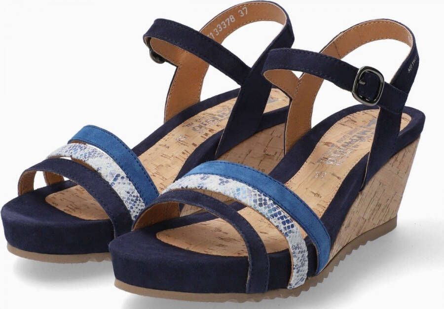 Mephisto Indigo Blauwe Dames Sandaal Blue Dames