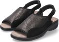 Mephisto GISELLA dames sandaal Zwart breed leest - Zwart