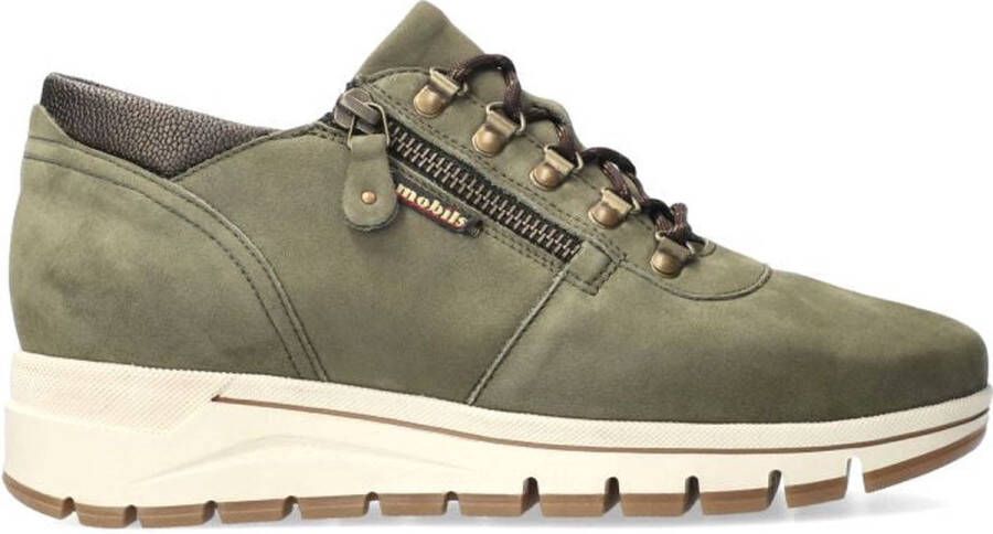 Mephisto Comfortabele damessneaker brede pasvorm Green Dames