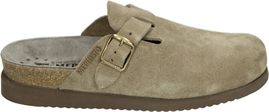 Mephisto HALINA~SANDVEL~~~~~~~~~~~~~~~~ Dames slippers Taupe