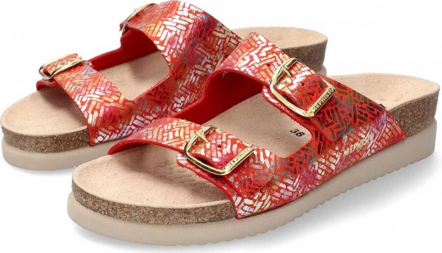 Mephisto Stijlvolle Harmony Sandaal voor Vrouwen Red Dames