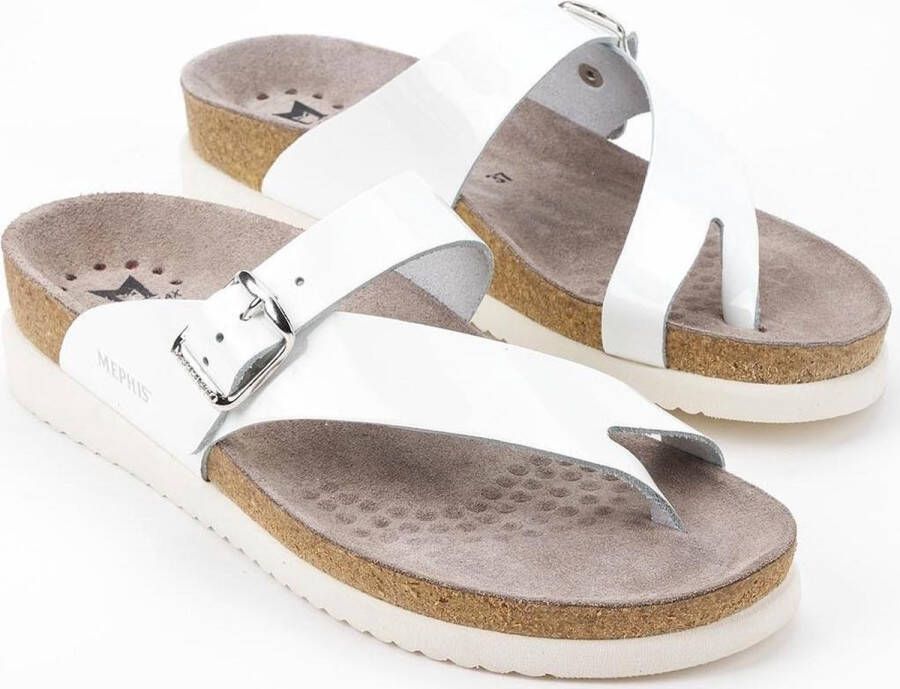Mephisto Stijlvolle Helen Sandaal voor Dames White Dames