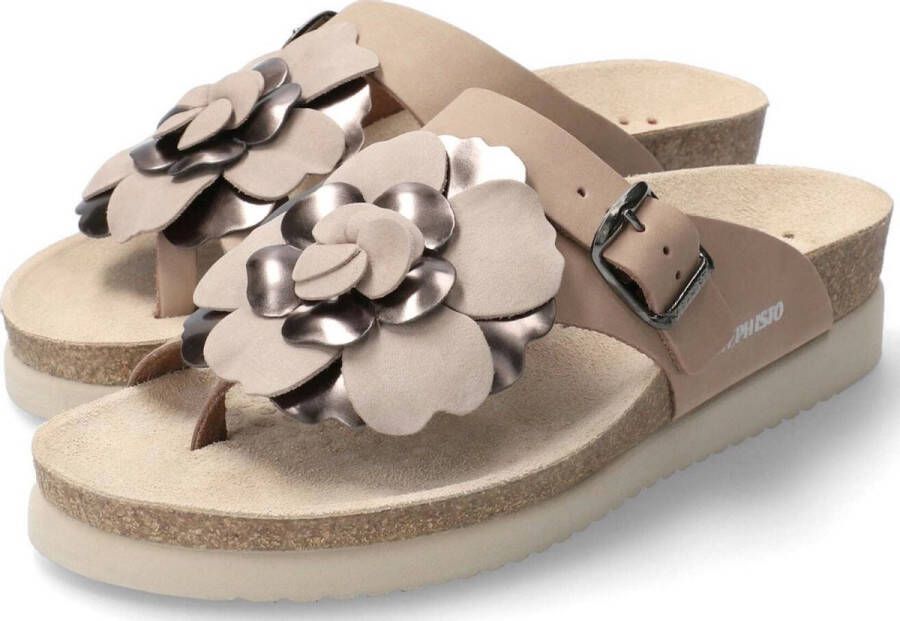 Mephisto Stijlvolle Helen Flower Sandaal voor Dames Beige Dames