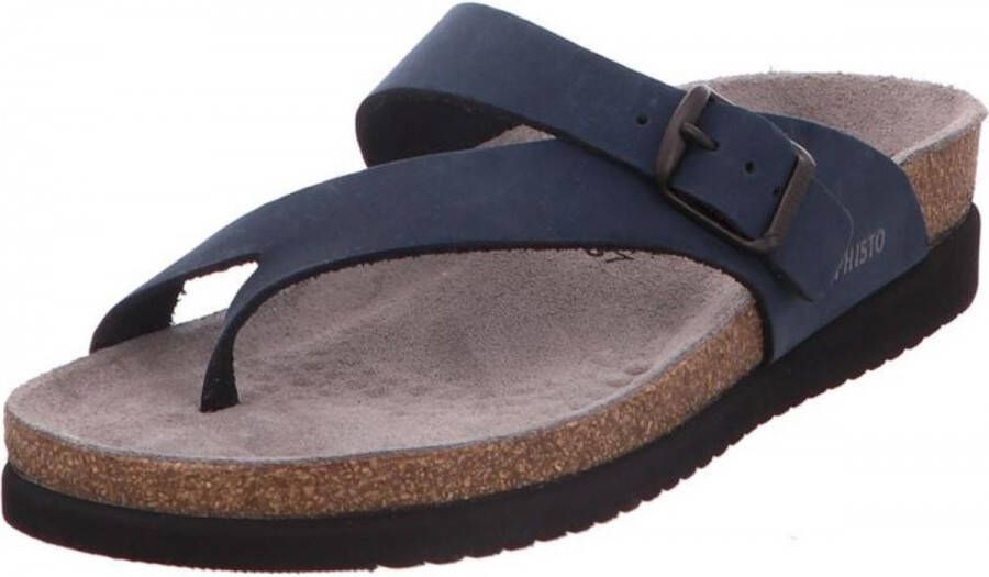 Mephisto HELEN SANDALBUCK Volwassenen Dames slippers Kleur: Blauw