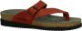 Mephisto HELEN SCRATCH Volwassenen Dames slippers Kleur: Rood - Thumbnail 1