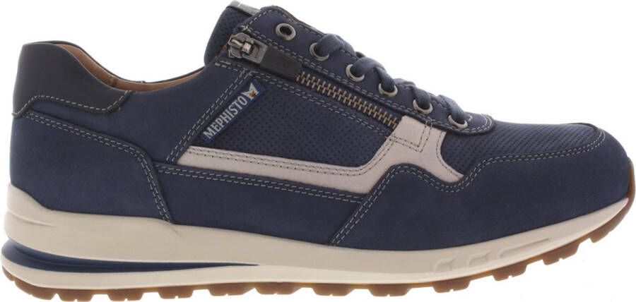 Mephisto BRADLEY 25545 1580 6145 Blauwe heren sneaker met rits