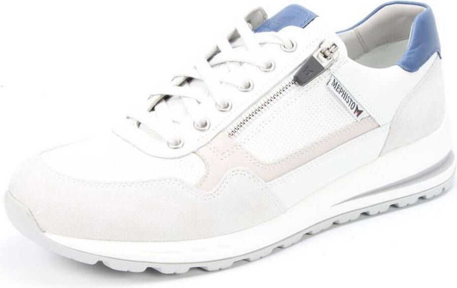 Mephisto BRADLEY Volwassenen Lage sneakersVrije tijdsschoenenPopulaire herenschoenen Kleur: Wit beige