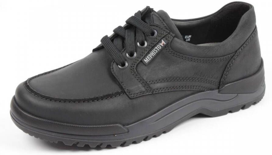 Mephisto Heren Veterschoenen Charles Black Zwart