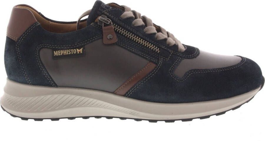 Mephisto Heren Veterschoenen Dino Blue Blauw