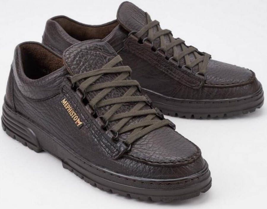 Mephisto Heren Veterschoenen Donkerbruin