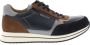 Mephisto Heren Veterschoenen Gilford Blue Blauw - Thumbnail 1