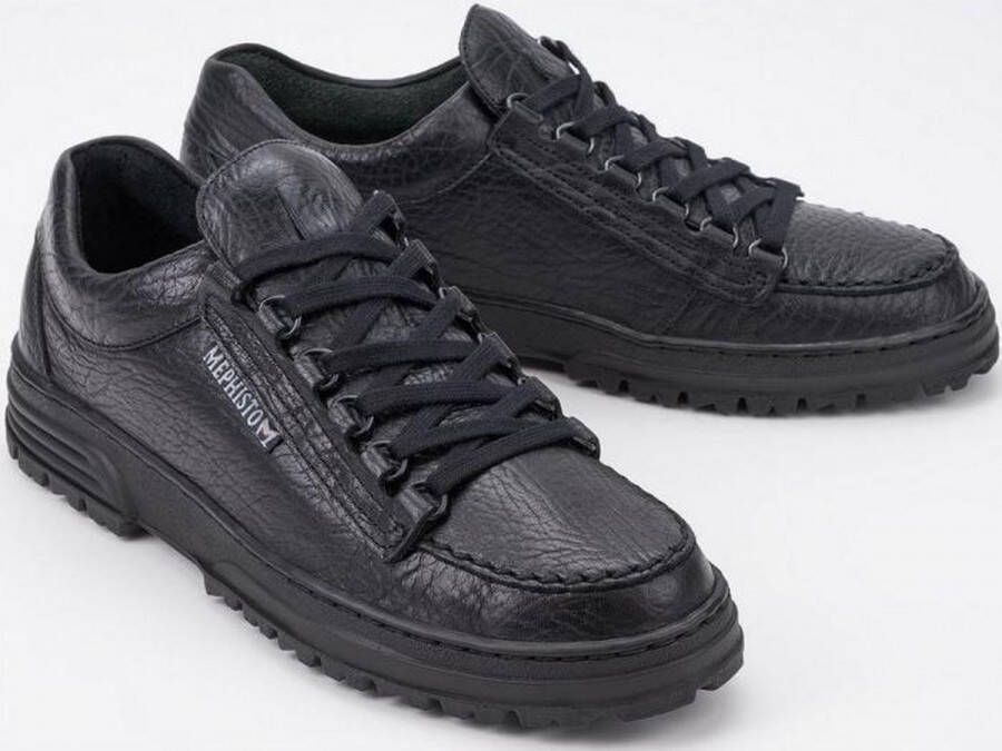 Mephisto Heren Veterschoenen Schwarz