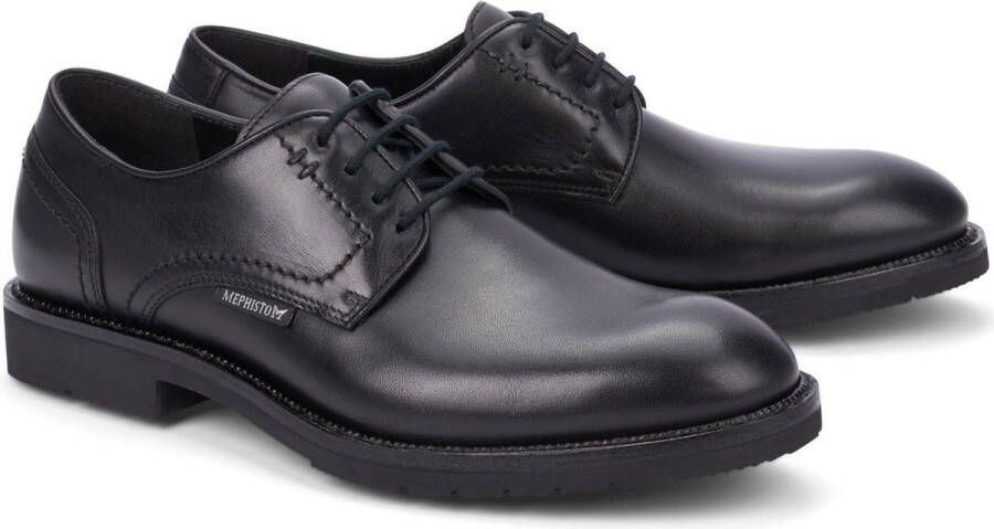 Mephisto Stijlvolle Herenschoen met Veters Black Heren - Foto 1