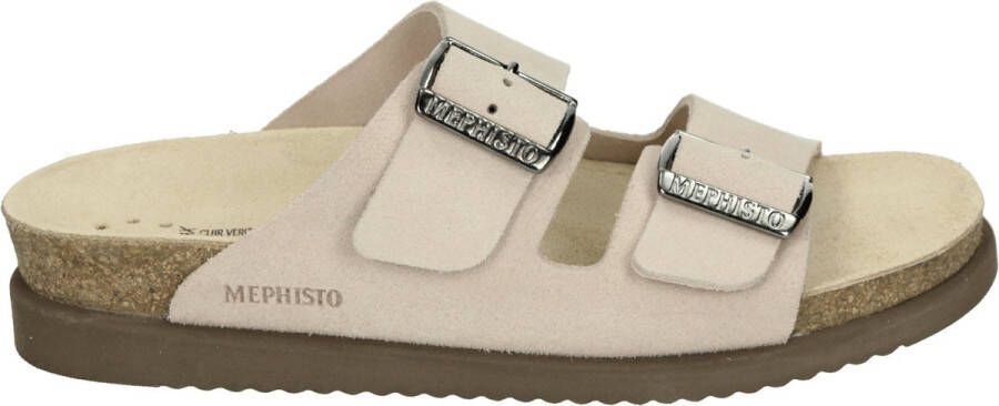 Mephisto HESTER~SANDVEL~~~~~~~~~~~~~~~~ Dames slippers Wit beige