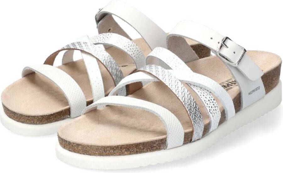 Mephisto Stijlvolle Huleda Sandaal voor Dames White Dames