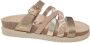 Mephisto HULEDA Leren Dames Slippers Goud - Thumbnail 1