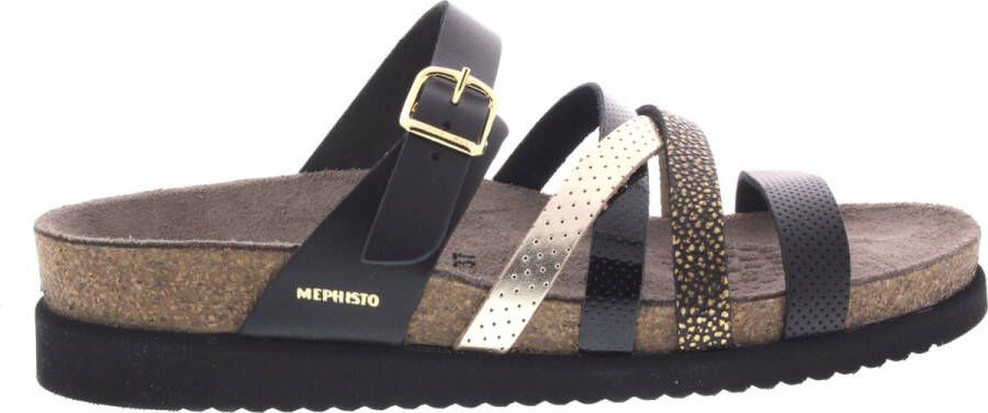 Mephisto HULEDA~SA.~~~~~~~~~~~~~~~~~~~~ Dames slippers Zwart