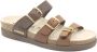Mephisto HYACINTA 3431 3478 3451 Bruin combi slipper - Thumbnail 1