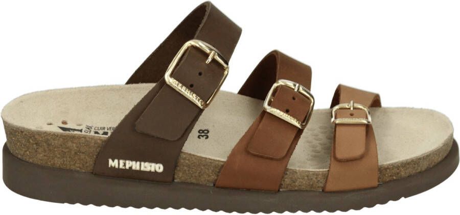 Mephisto HYACINTA 3431 3478 3451 Bruin combi slipper