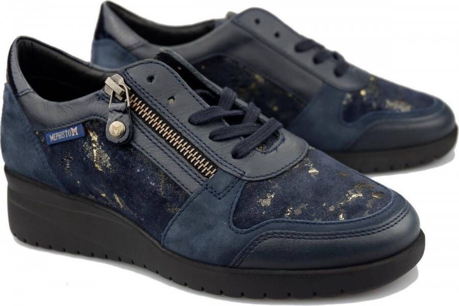 Mephisto Iasmina dames sneaker blauw