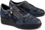 Mephisto Blauwe Leren Suède Dames Sneaker Blue Dames - Thumbnail 1