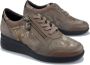 Mephisto Dames Donker Taupe Leren Suède Sneaker Beige Dames - Thumbnail 25