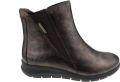 Mephisto Comfortabele Leren Enkellaarzen - Bruin