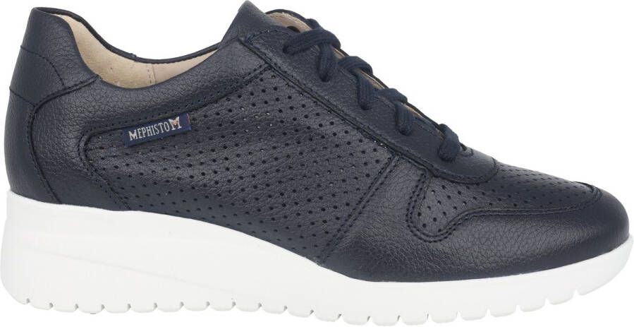 Mephisto Isa Perf dames veterschoen blauw