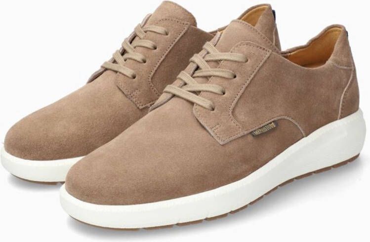 Mephisto Joris velours taupe Veterschoenen Heren Taupe