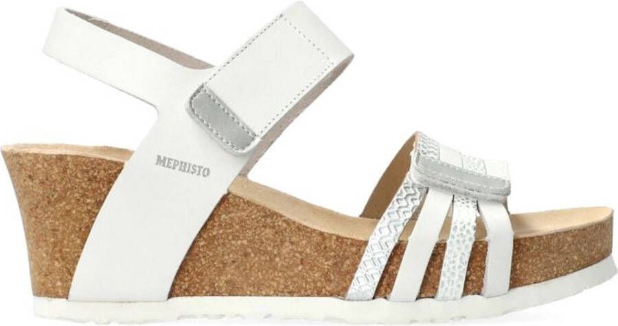 Mephisto Stijlvolle Lucia Sandaal voor Dames White Dames