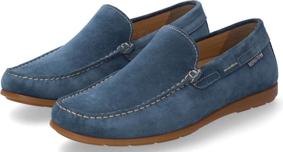 Mephisto Algoras Heren Mocassin Blauw Suède Blue Heren - Foto 3
