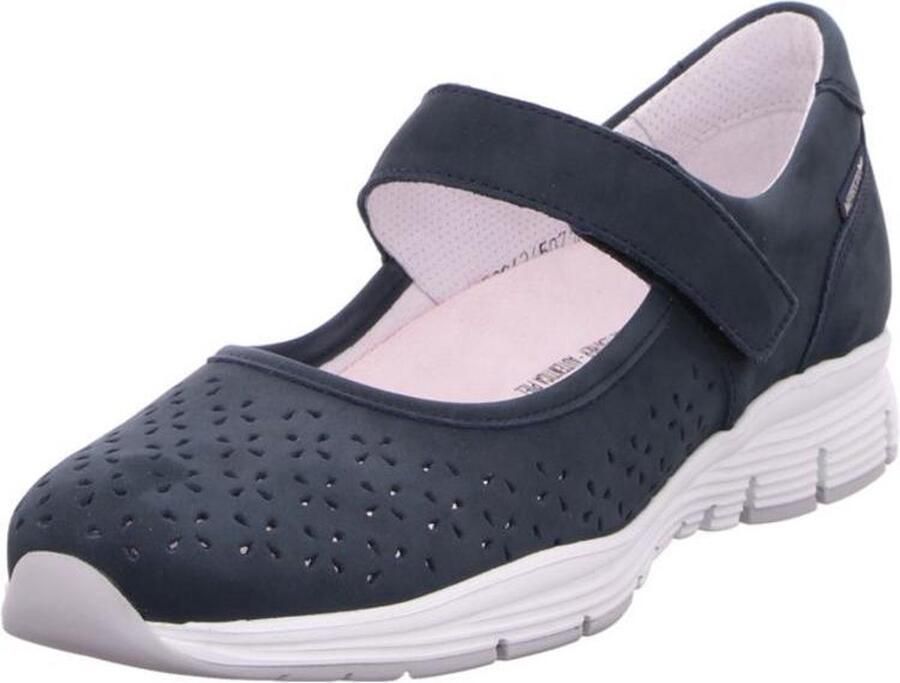 Mephisto Blauwe Damen Ballerinas met Keilabsatz