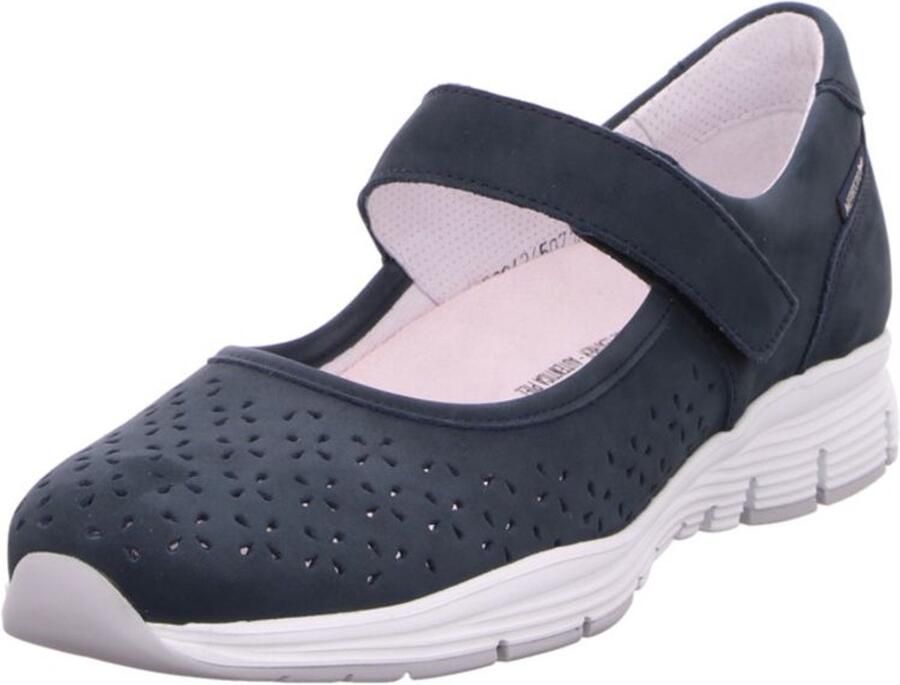 Mephisto Blauwe Damen Ballerinas met Keilabsatz