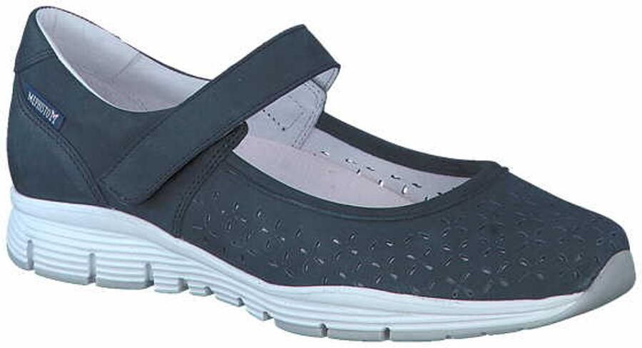 Mephisto Blauwe Damen Ballerinas met Keilabsatz