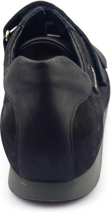 Mephisto BEA lederen dames sneaker met dubbele klittenband zwart
